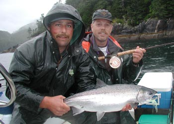 Coho/Silver casting a fly