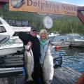 Lucky Lady and her faithfull guide, 39 and 25 lb kings, June 2010