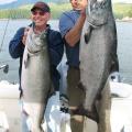 Double Header 48 1/2 and 37 lb King Salmon July 2008